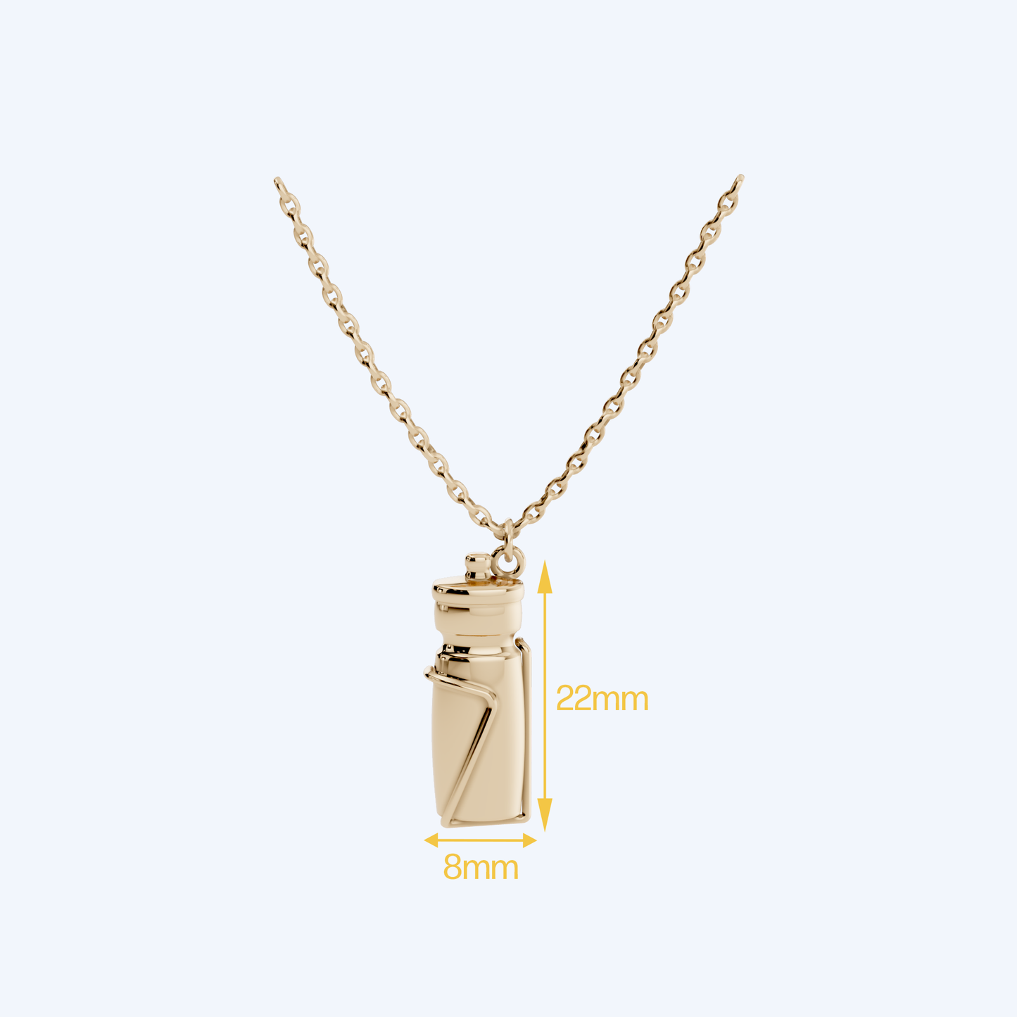 Bottle Pendant 375 Yellow Metal