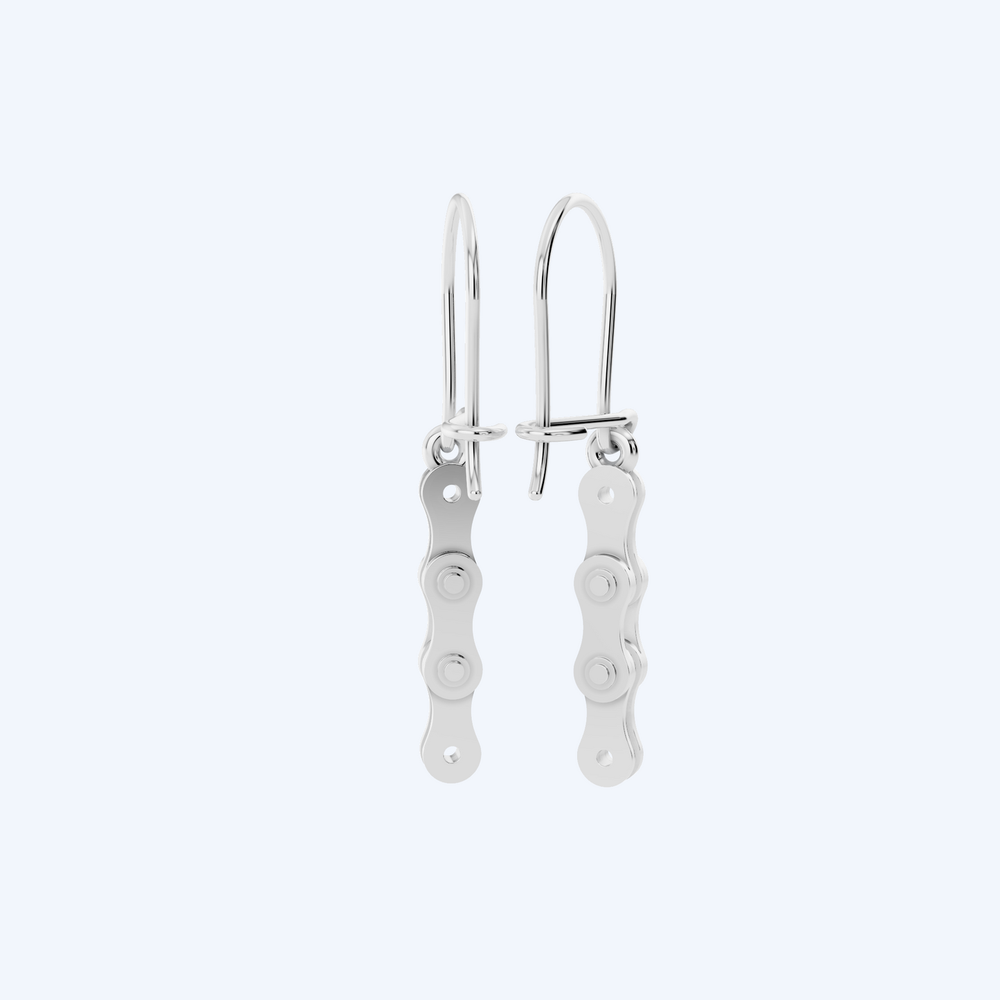 Chain Link Ear Drops 925 Silver