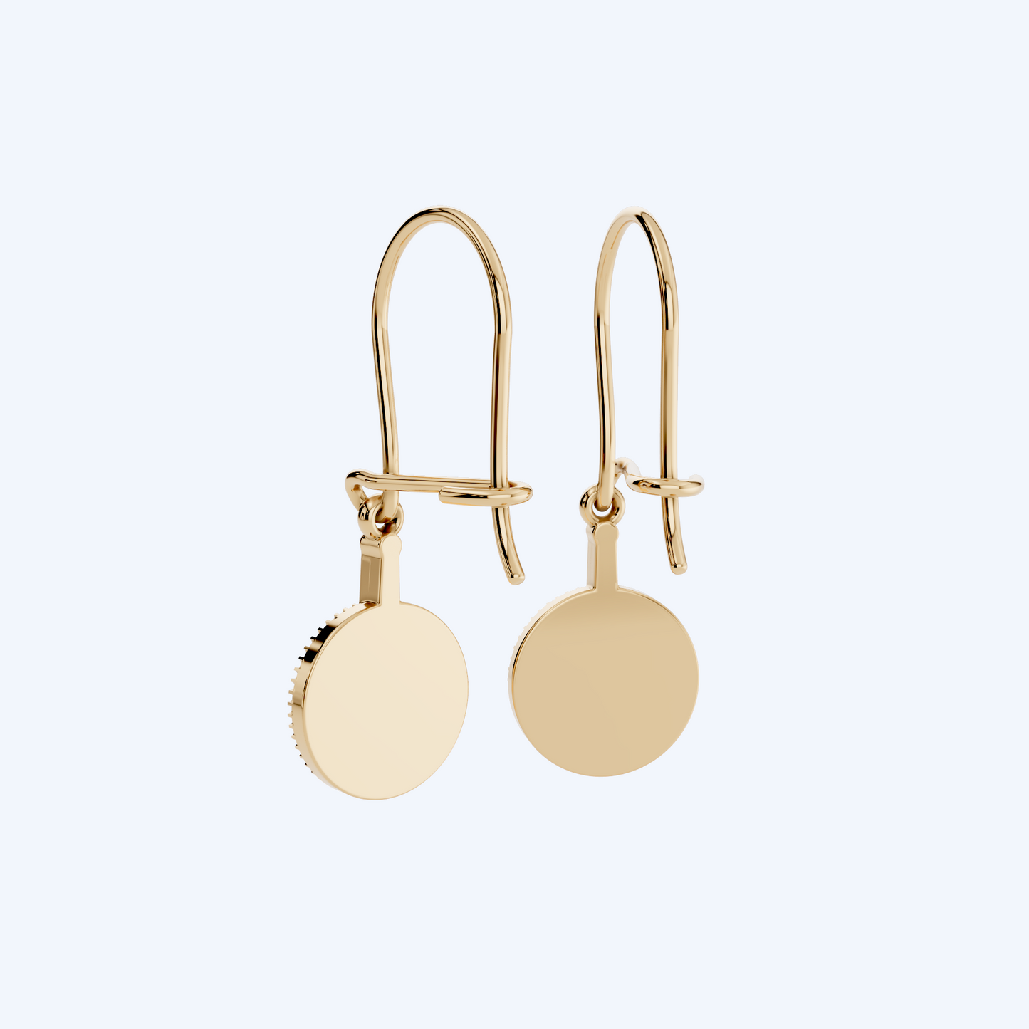 Chain Set Drop Earrings 375 Yellow Gold