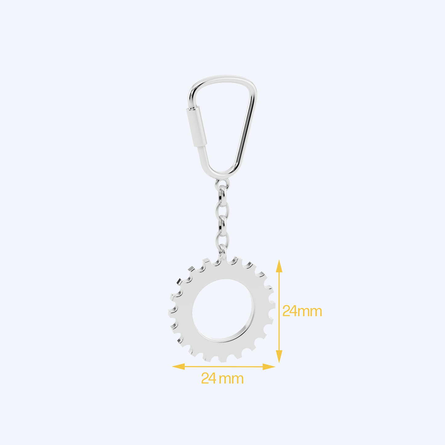 Cog Keyring 925 Silver