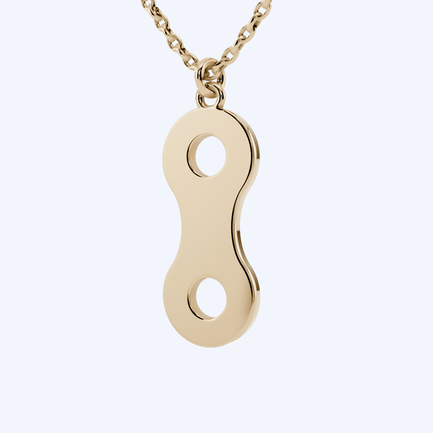 Link Pendant 375 Yellow Gold