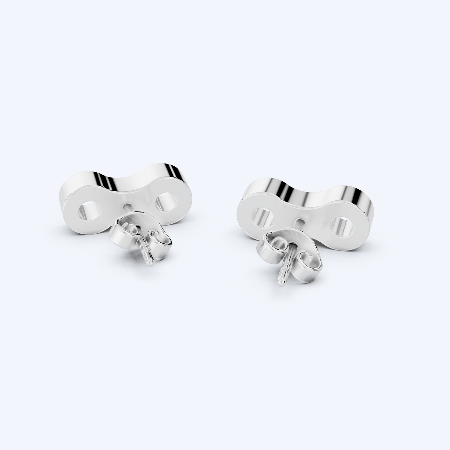 Link Stud 925 Silver