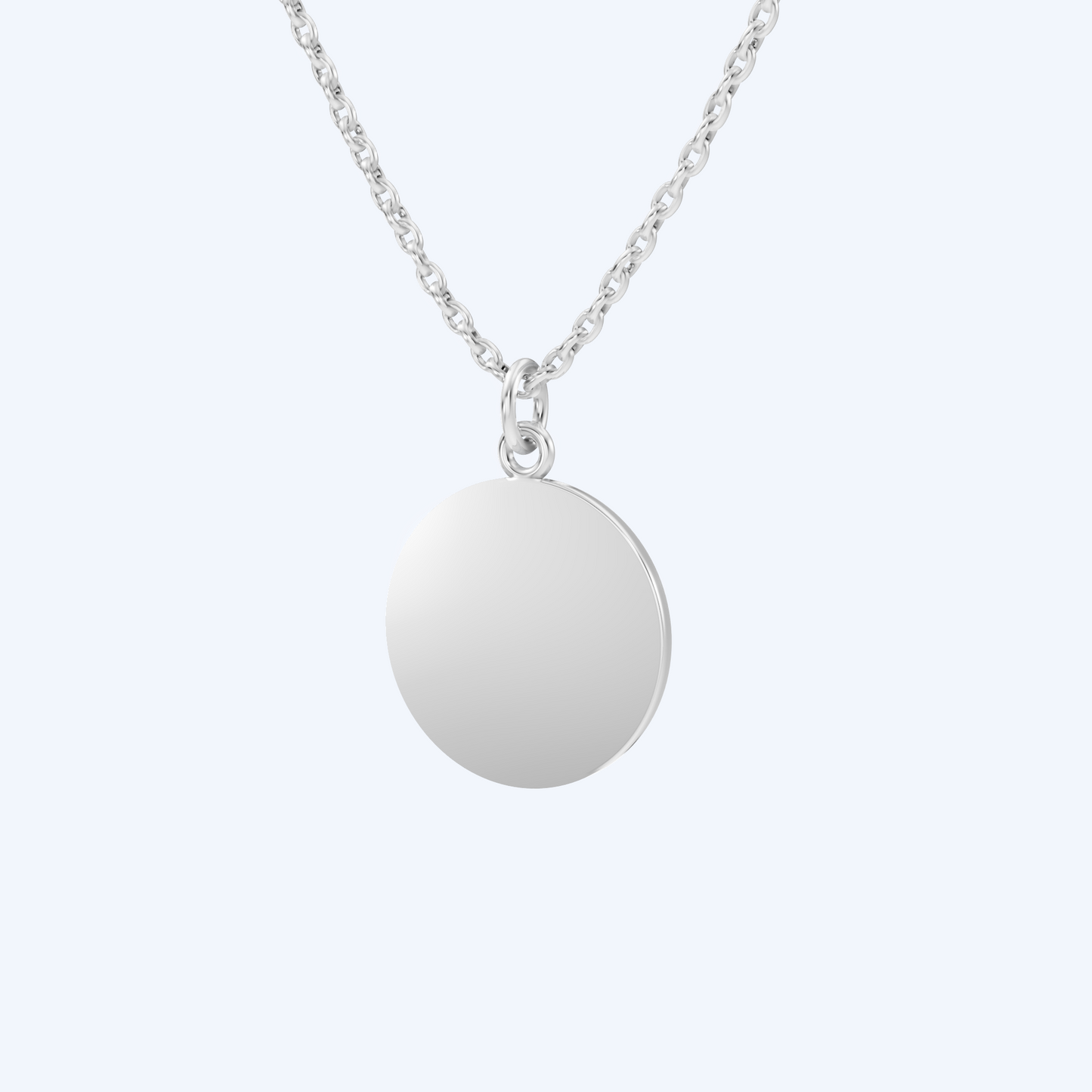 Road Bike Simple Disc Pendant 925 Silver