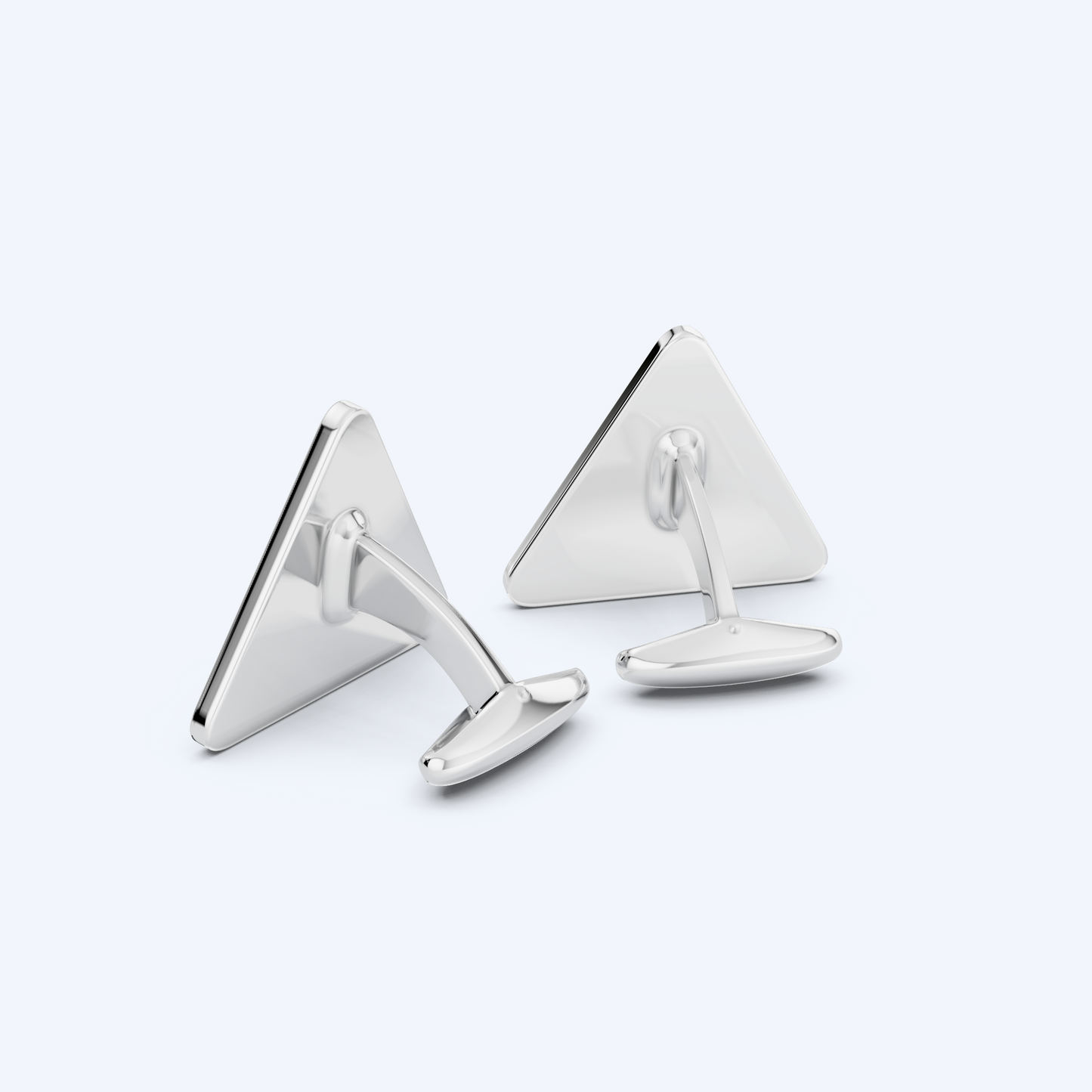 Warning Cyclist Cufflinks 925 Silver