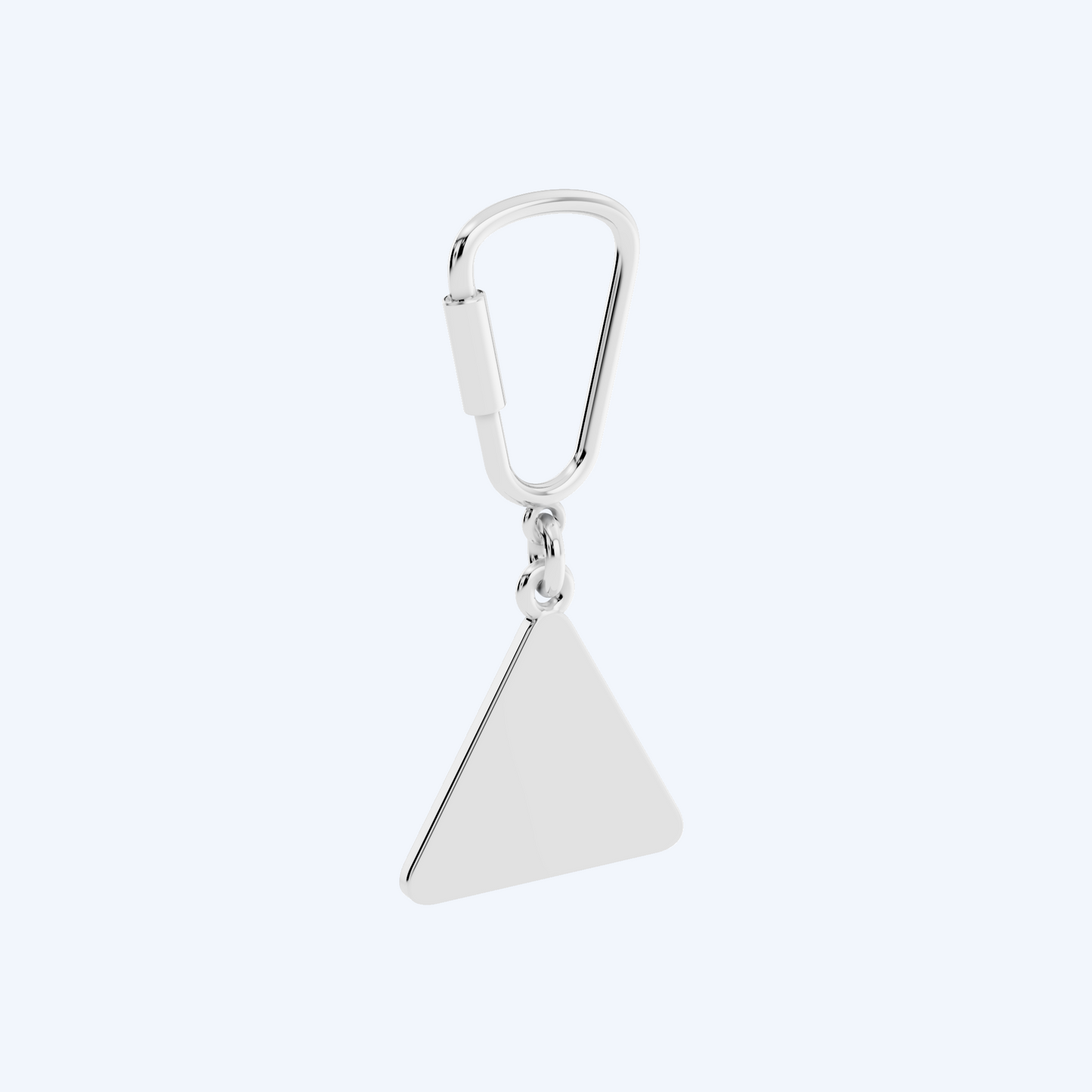 Warning Cyclist Keyring 925 Silver