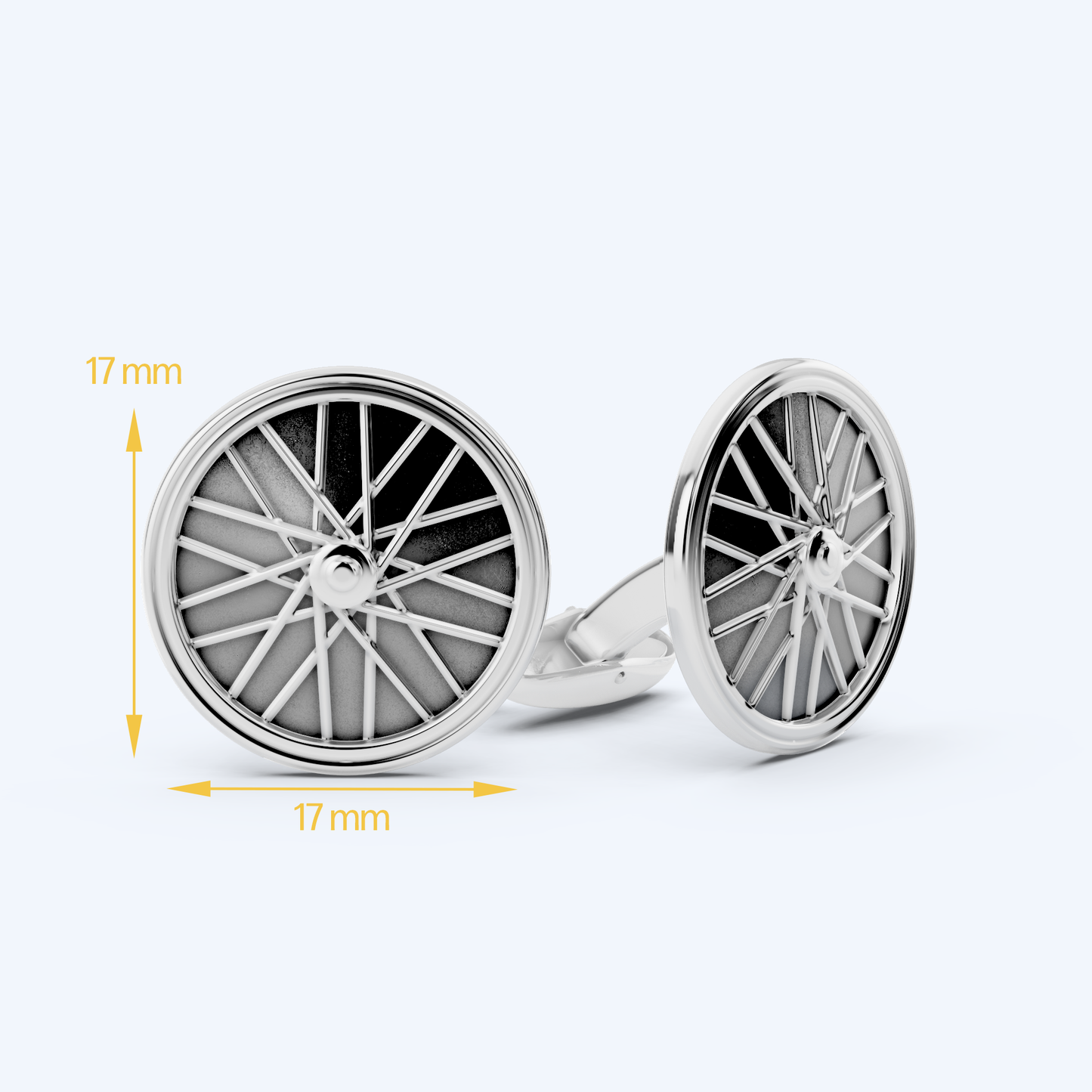 Wheel Cufflinks 925 Silver