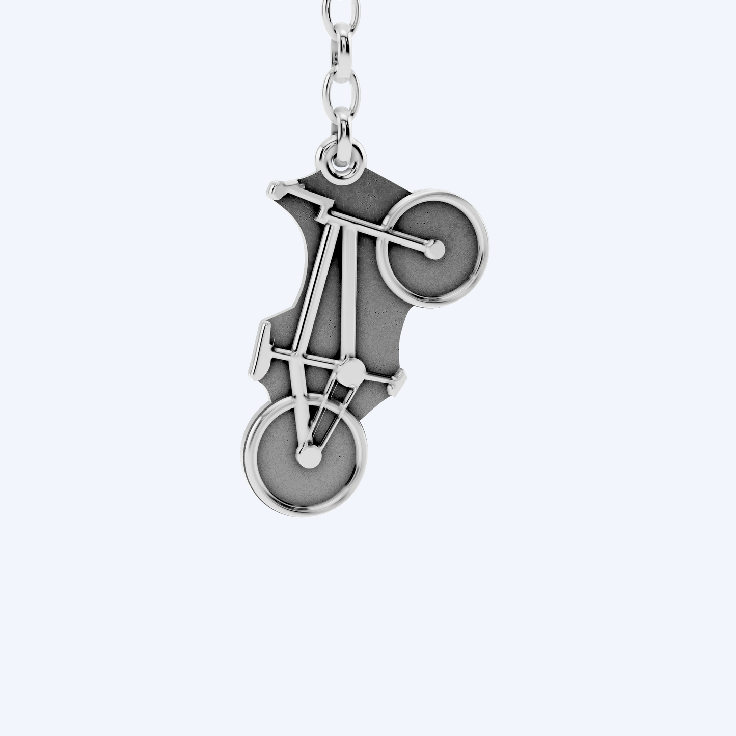BMX Keyring 925 Silver