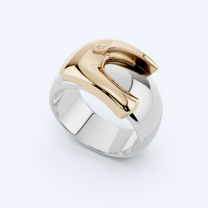 BMX Helmet Ring 925 Silver