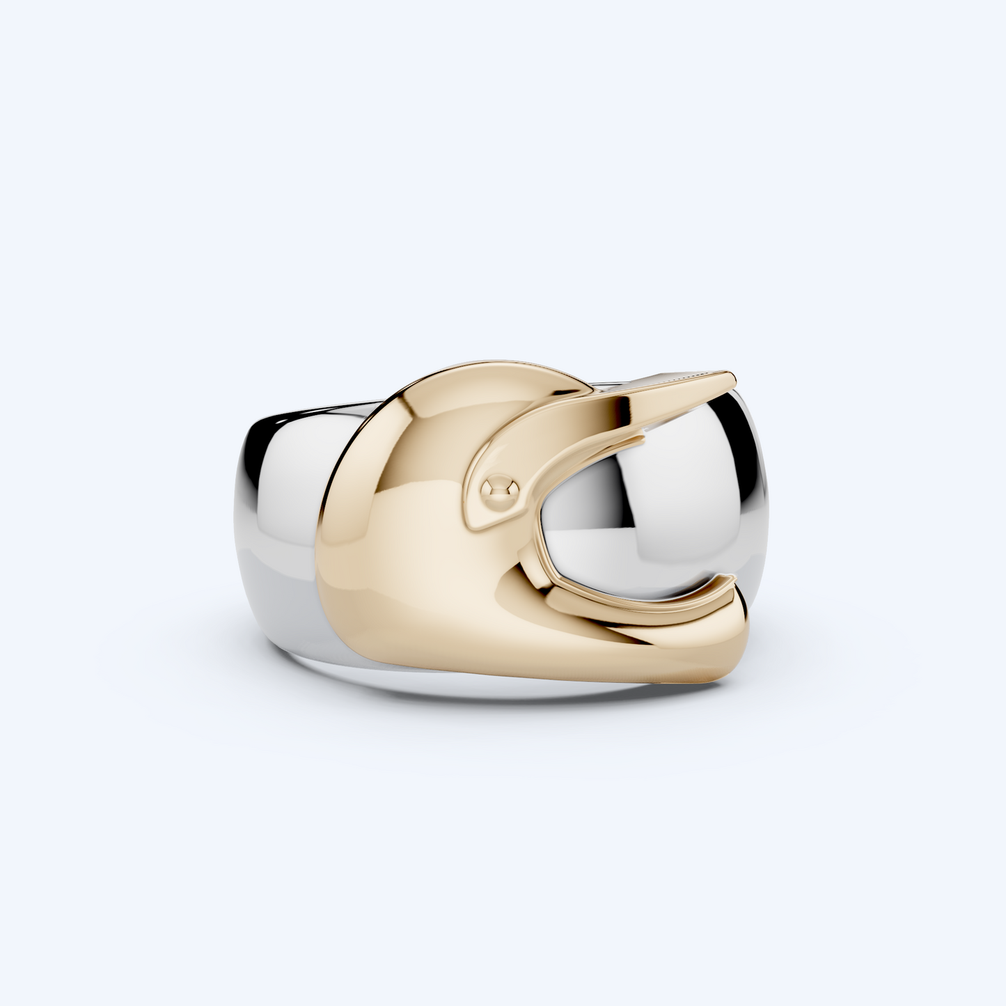BMX Helmet Ring 925 Silver