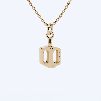 BMX Pedal Pendant 375 Yellow Gold