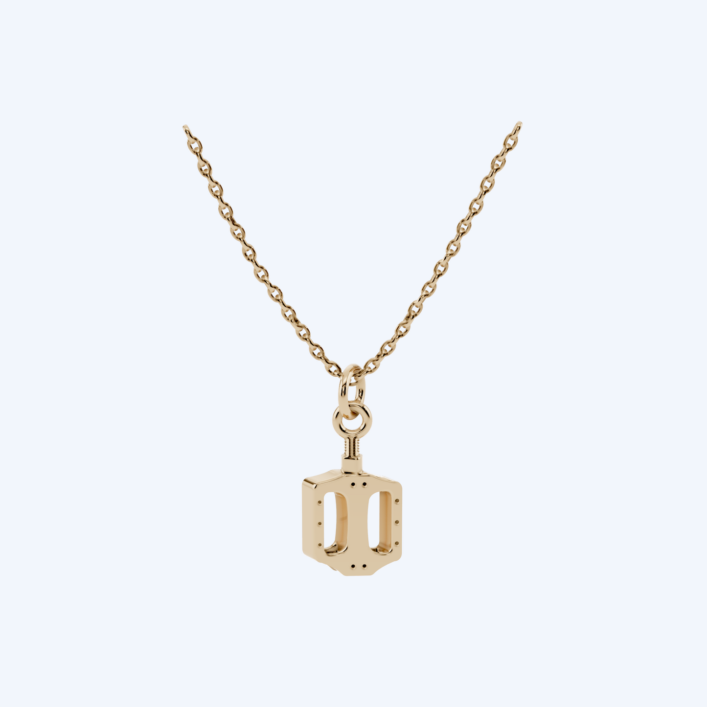 BMX Pedal Pendant 375 Yellow Gold