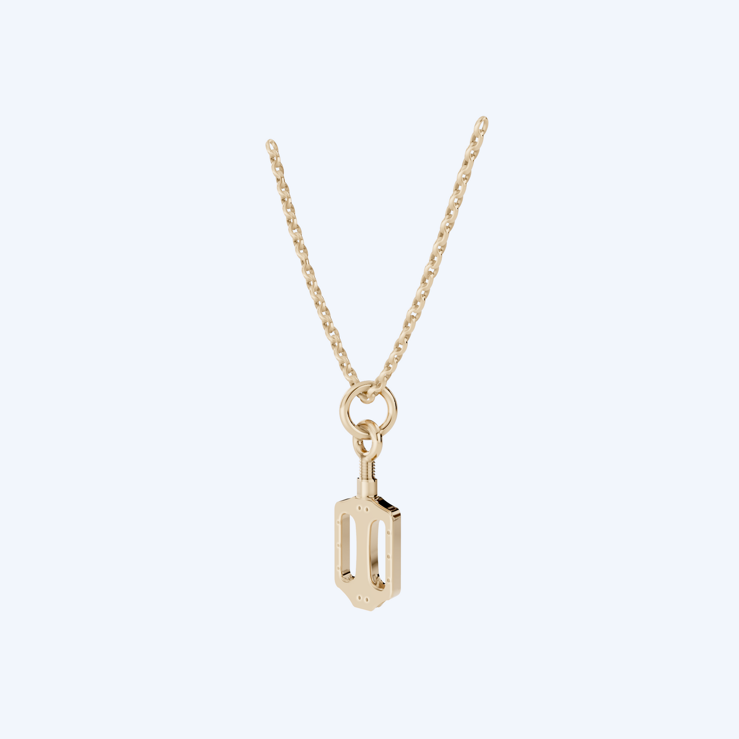 BMX Pedal Pendant 375 Yellow Gold