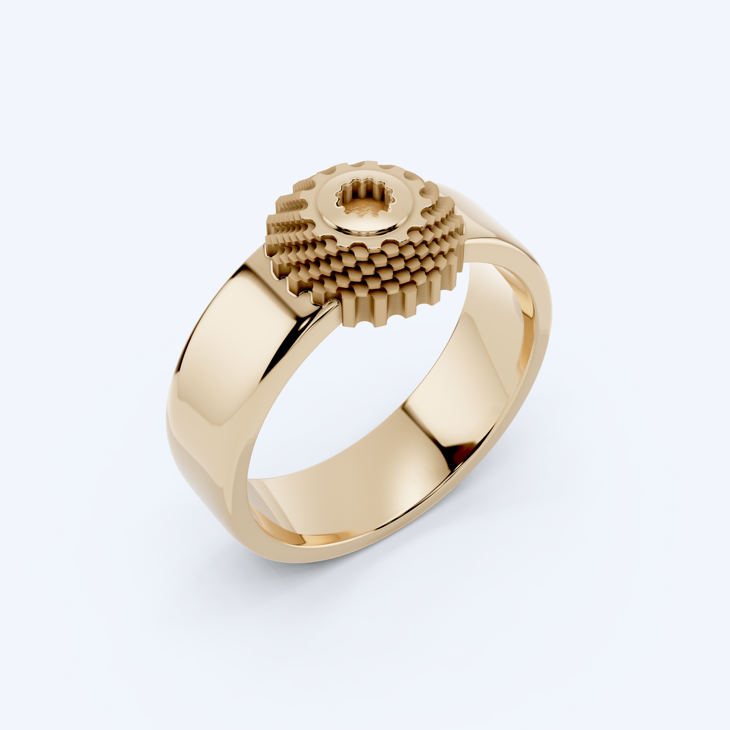 Cassette Band 375 Yellow Gold