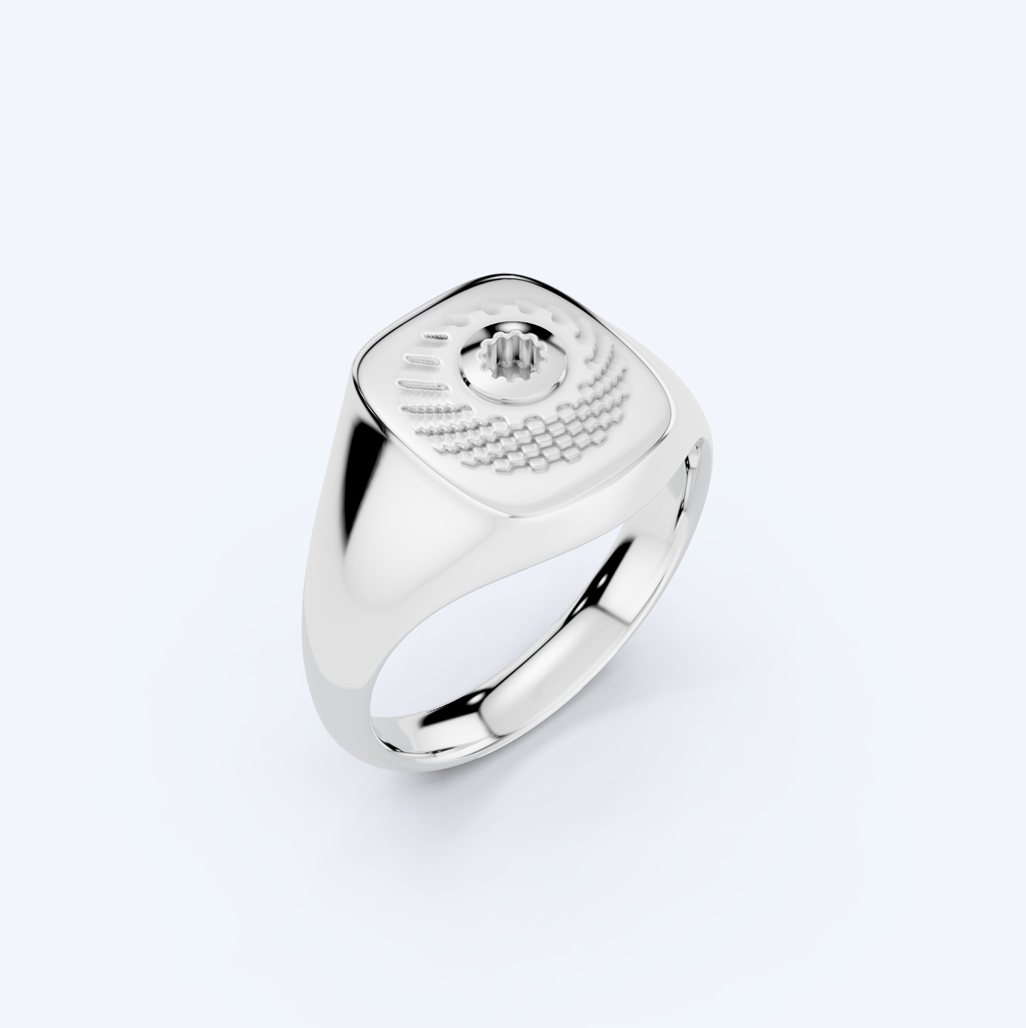 Casette Signet Ring 925 Silver