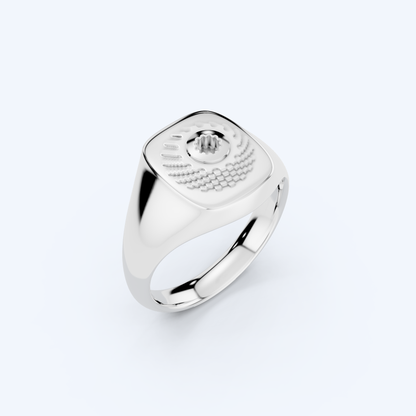 Casette Signet Ring 925 Silver