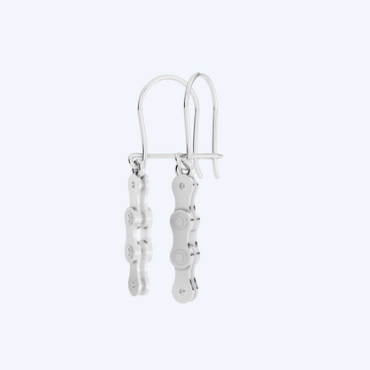 Chain Link Ear Drops 925 Silver