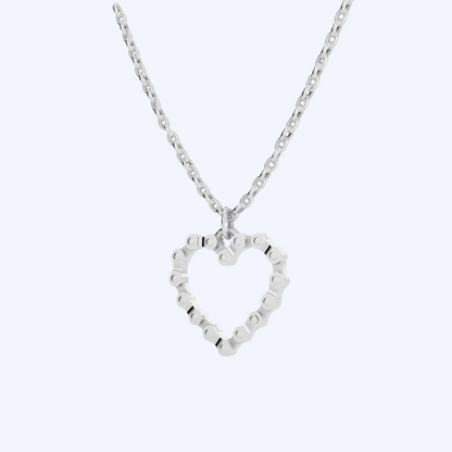 Link Heart Necklace 925 Silver