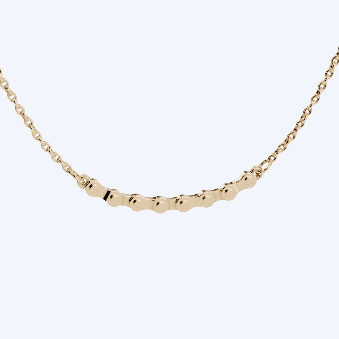 Chain Link Necklace 375 Yellow Gold