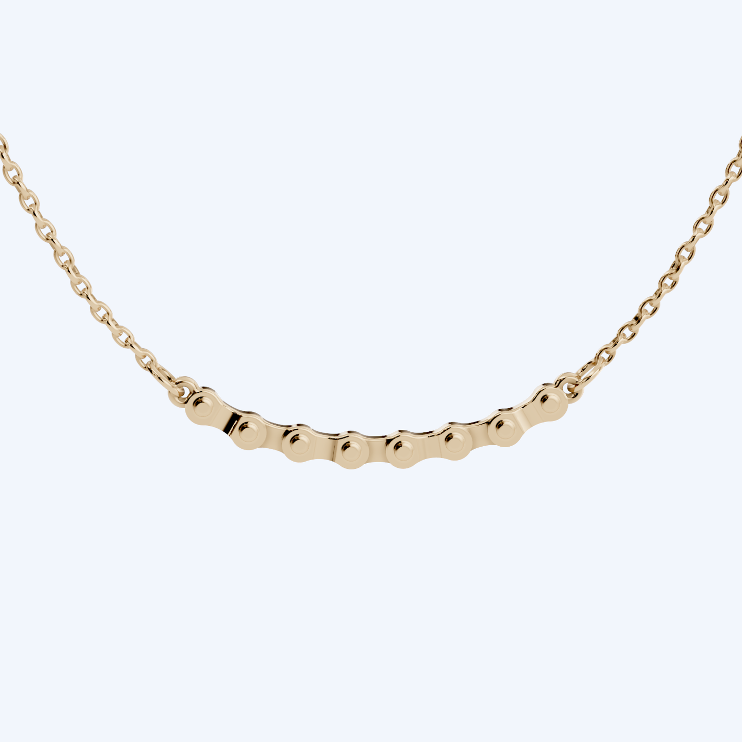 Chain Link Necklace 375 Yellow Gold