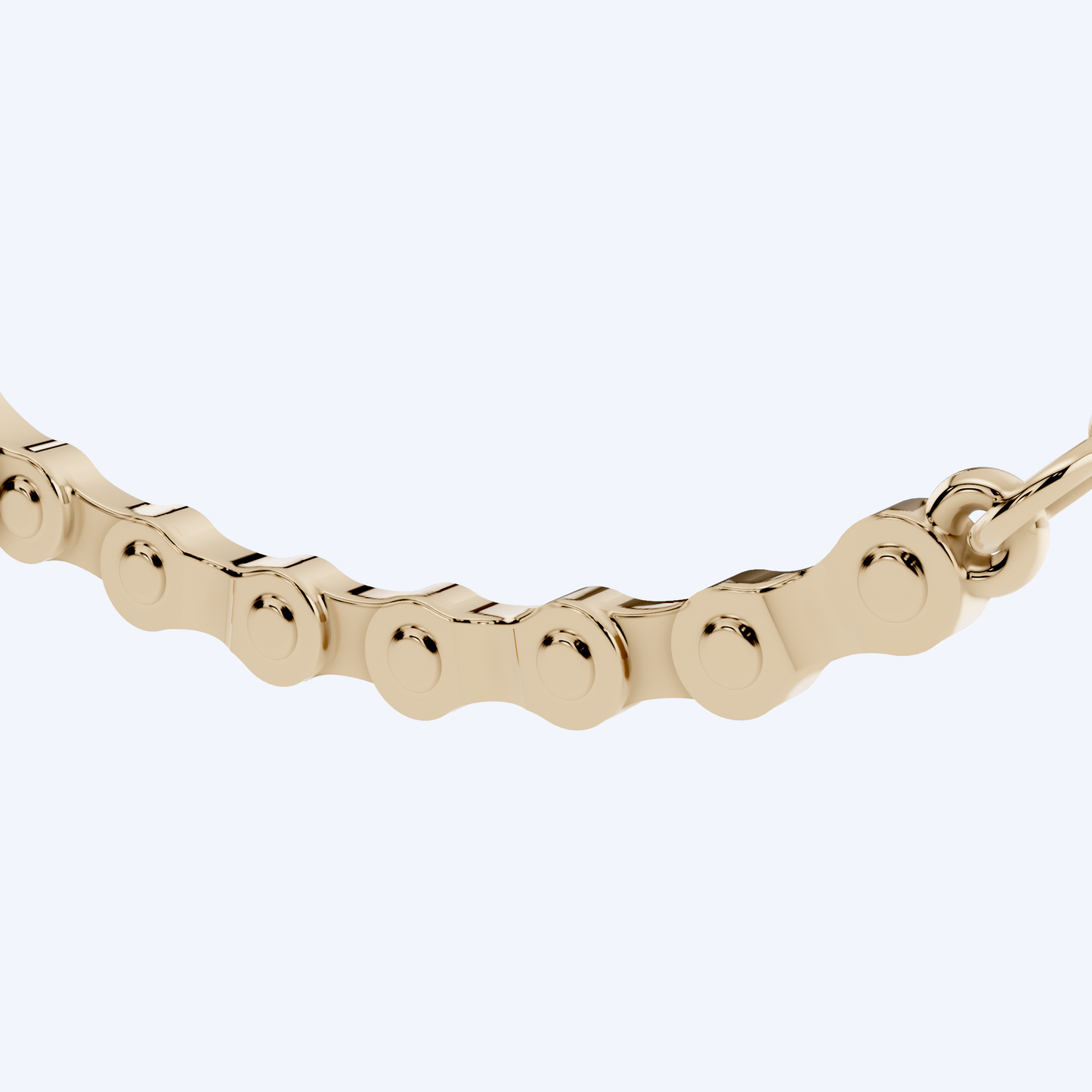 Chain Link Necklace 375 Yellow Gold