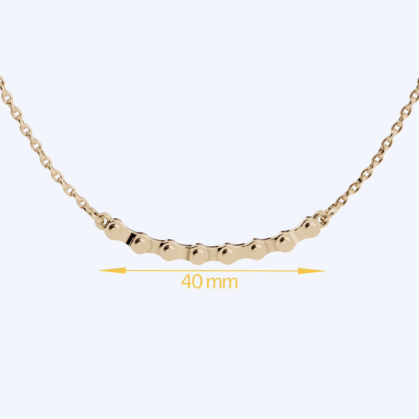 Chain Link Necklace 375 Yellow Gold