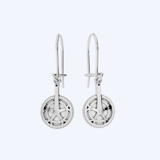 Chain Set Drop Earrings 925 Silver