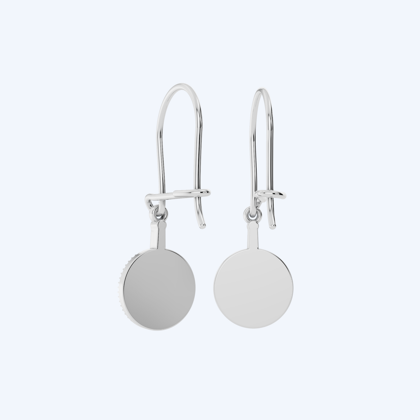 Chain Set Drop Earrings 925 Silver