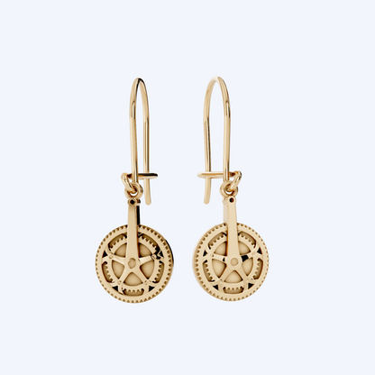 Chain Set Drop Earrings 375 Yellow Gold