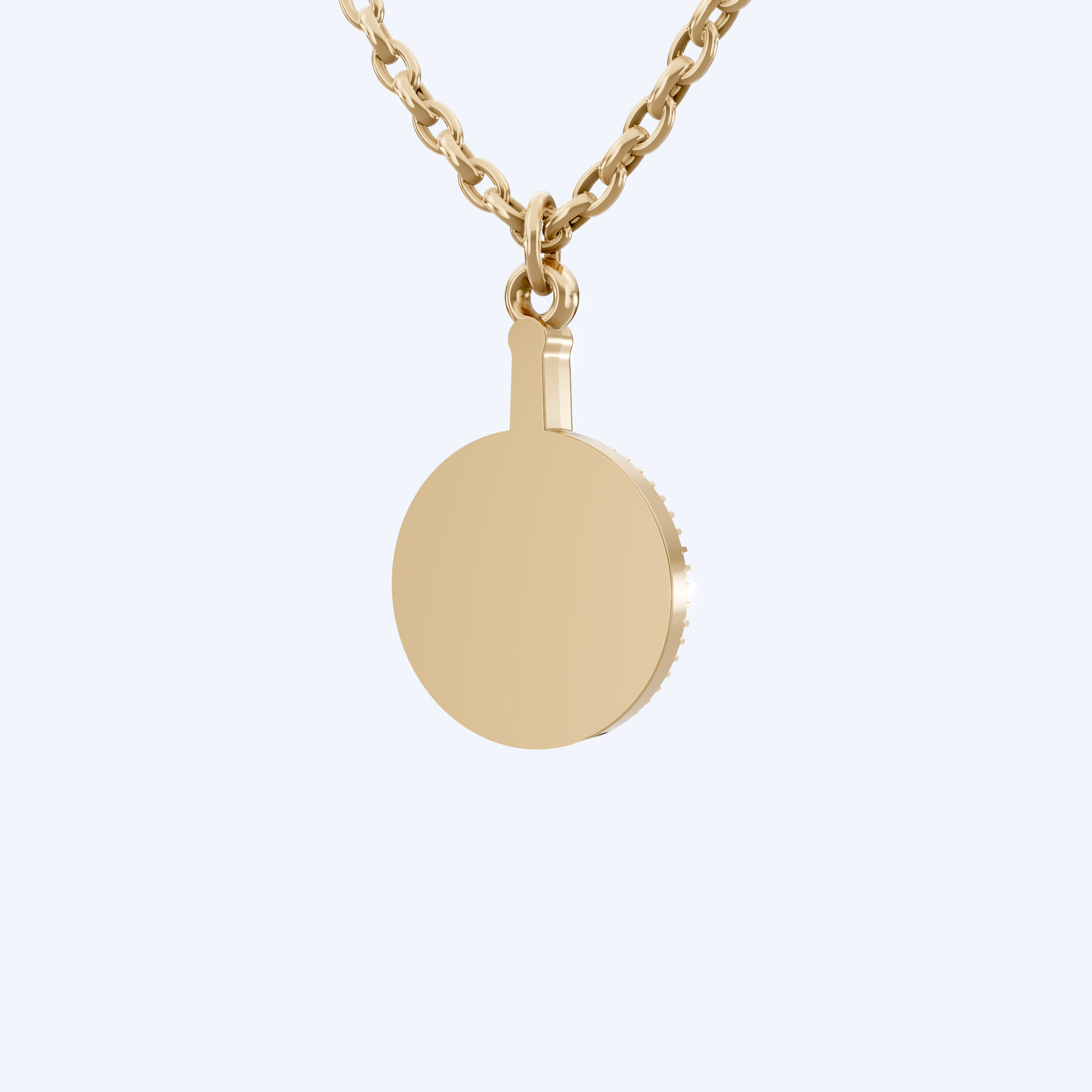Chain Set Pendant Necklace 375 Yellow Gold