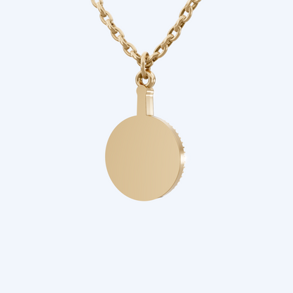 Chain Set Pendant Necklace 375 Yellow Gold