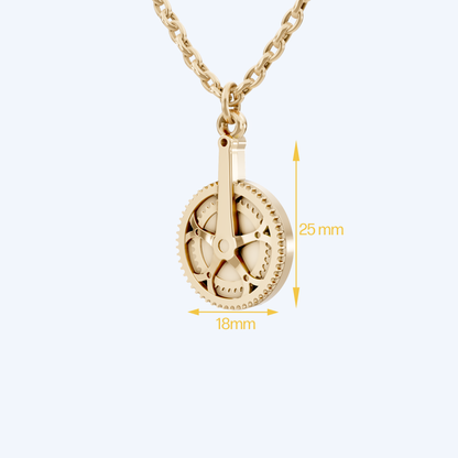Chain Set Pendant Necklace 375 Yellow Gold