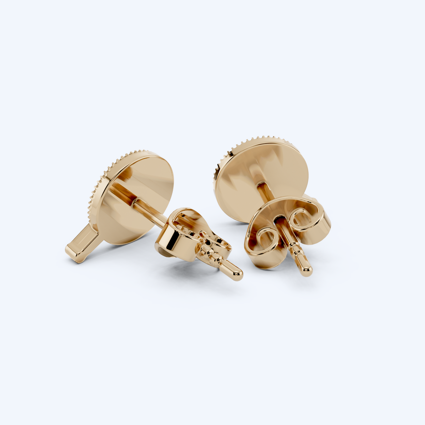 Chain Set Studs 375 Yellow Gold