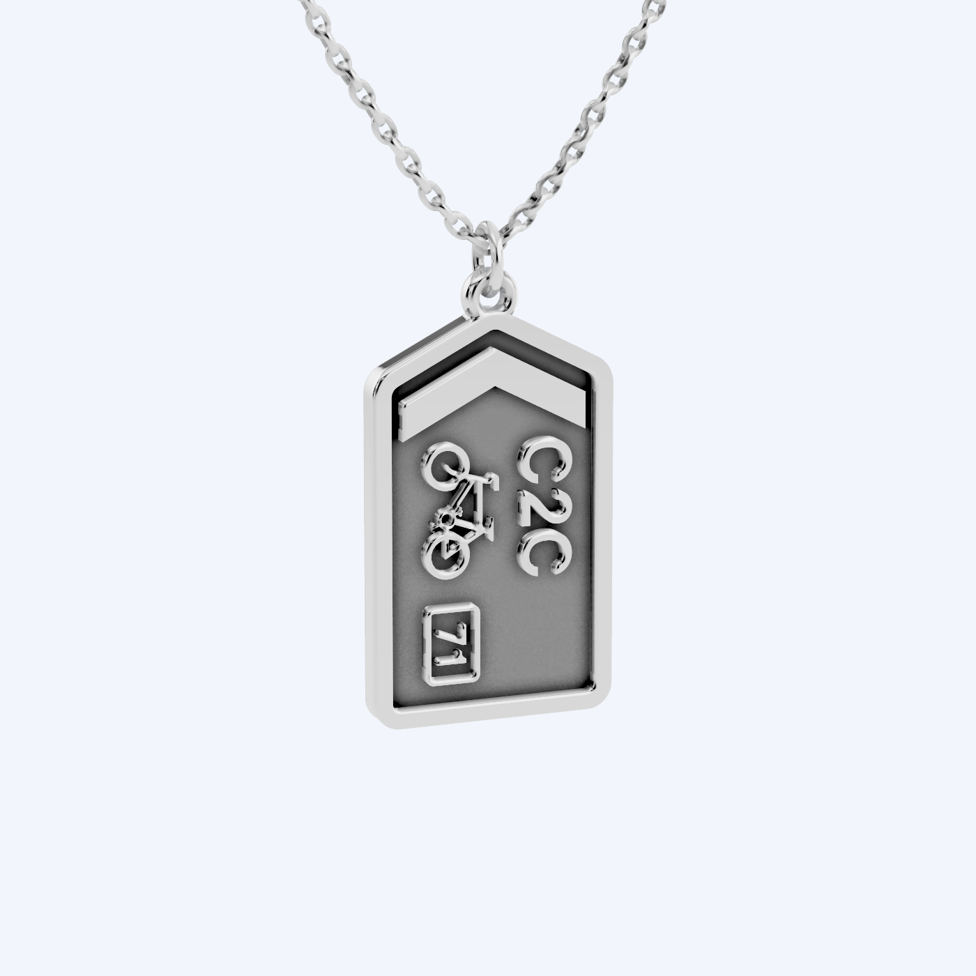 Coast to Coast Dog Tag 925 Silver