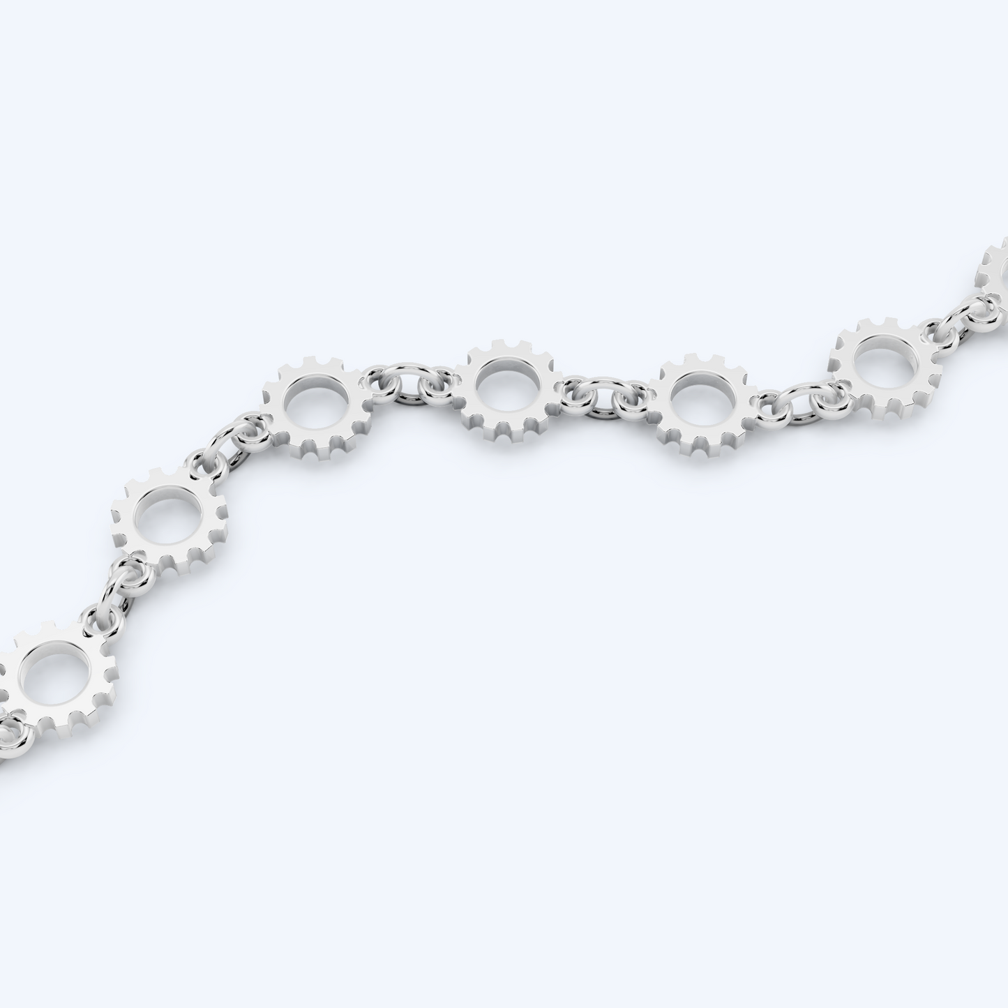 Cog Bracelet 925 Silver