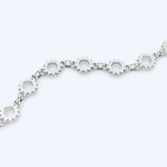 Cog Bracelet 925 Silver