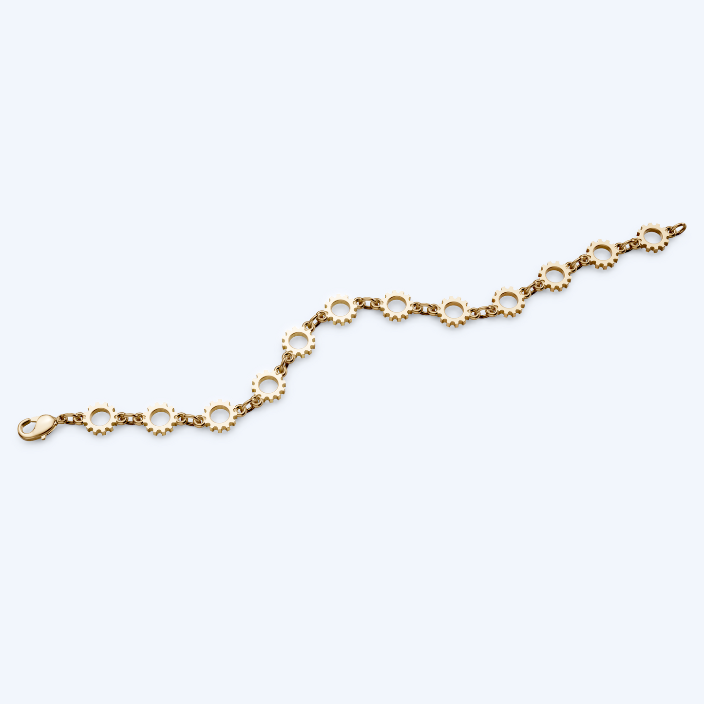 Cog Bracelet 375 Yellow Gold