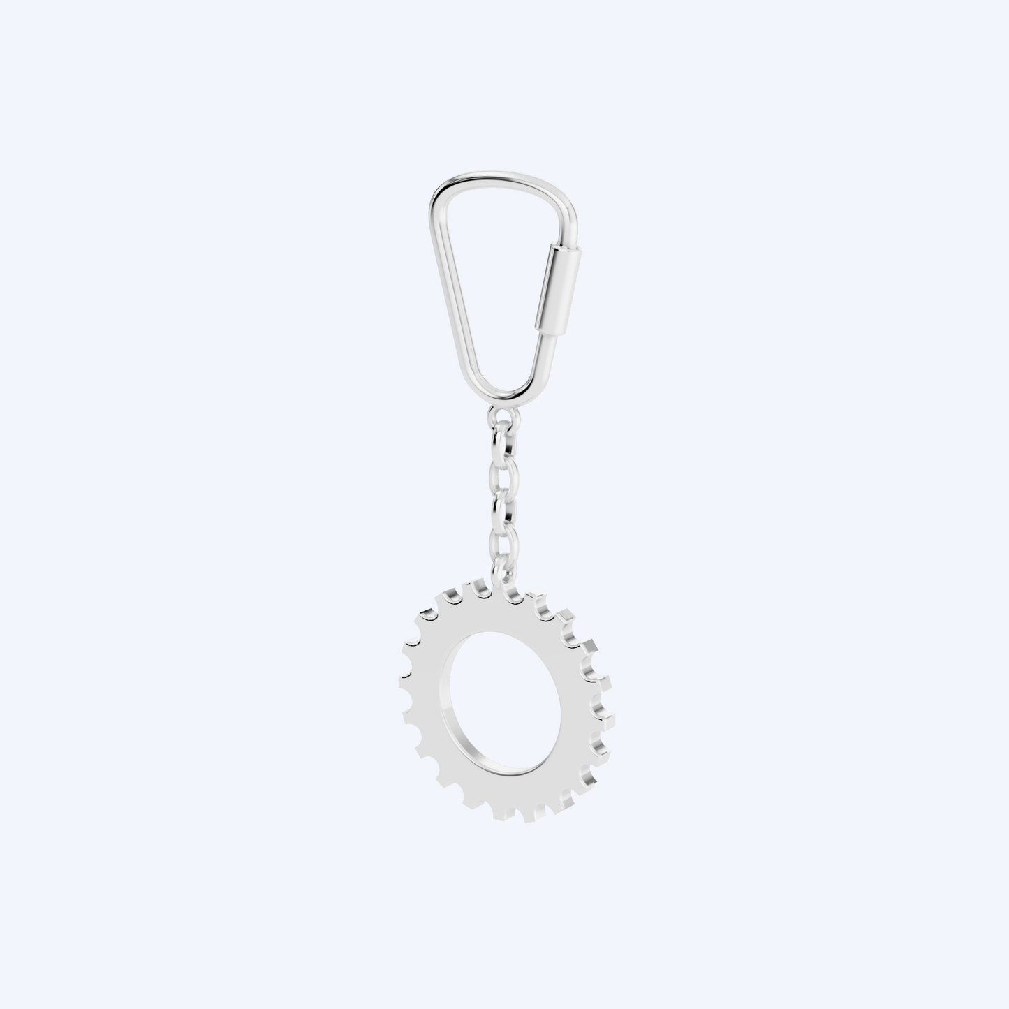Cog Keyring 925 Silver