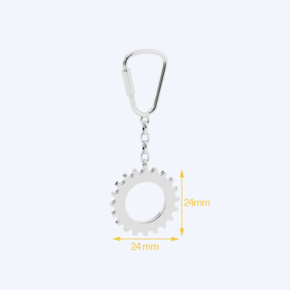 Cog Keyring 925 Silver