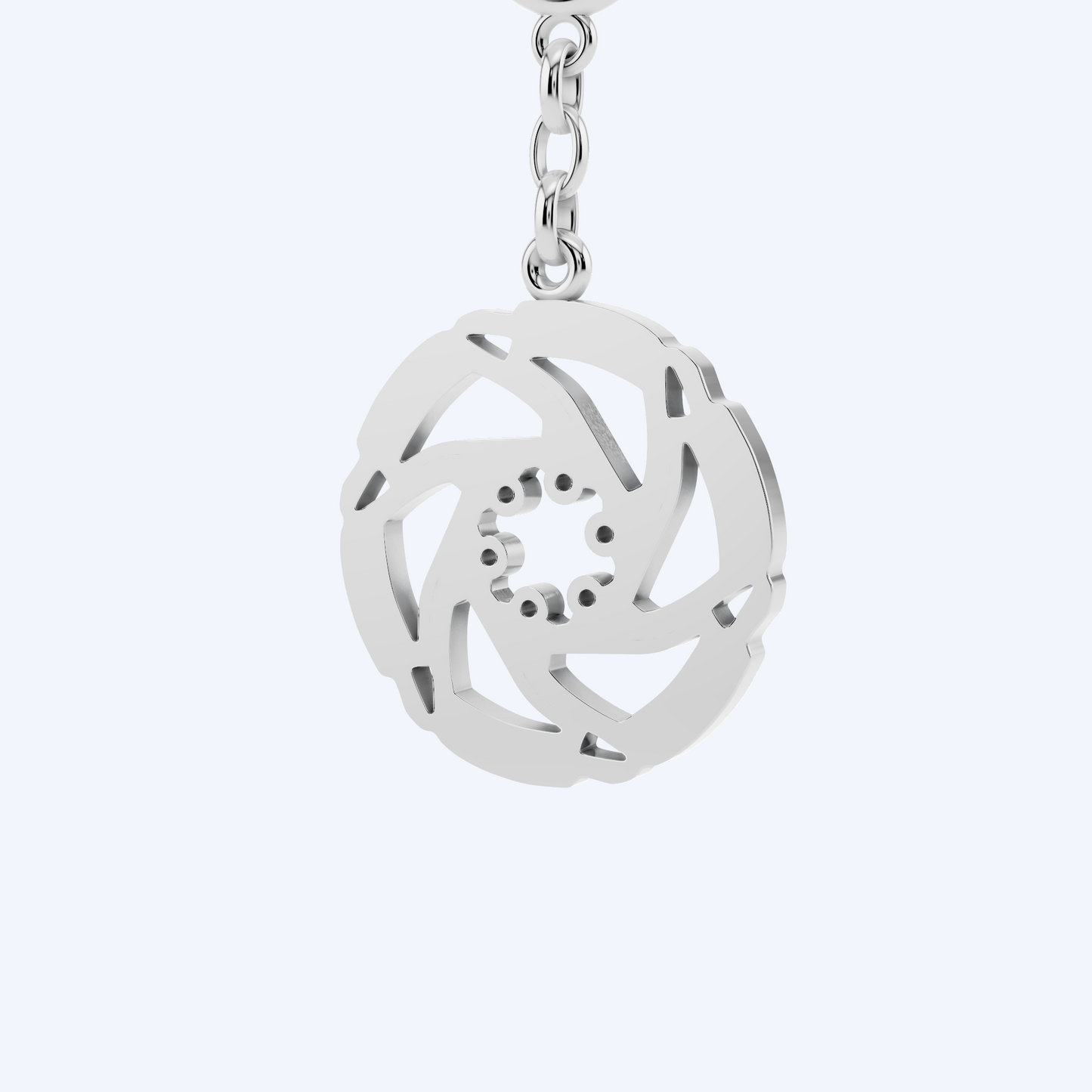 Disc Brake Keyring 925 Silver