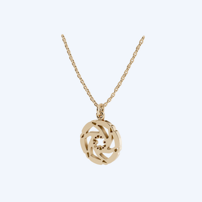 Disc Brake Pendant 375 Yellow Gold