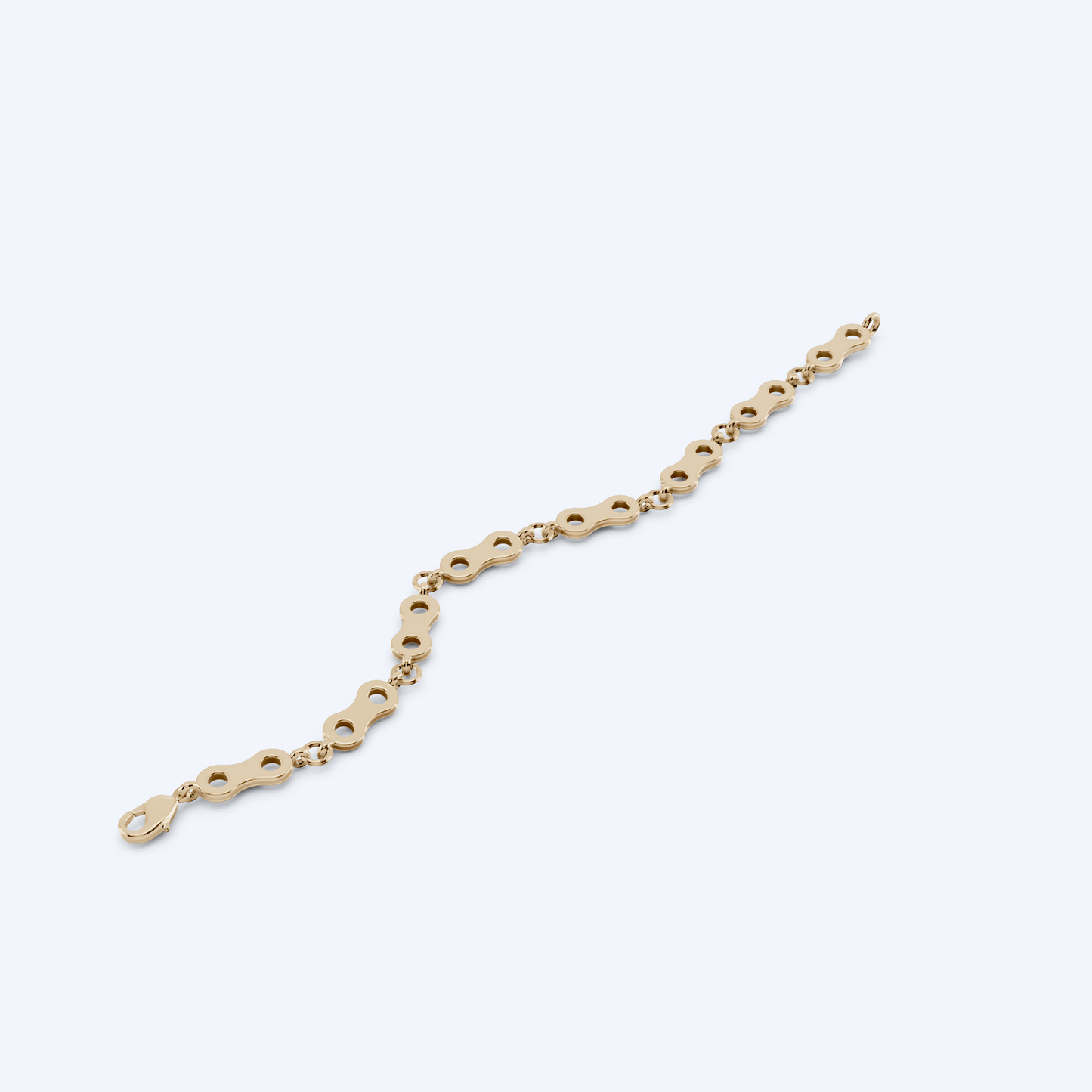 Link Bracelet 375 Yellow Gold