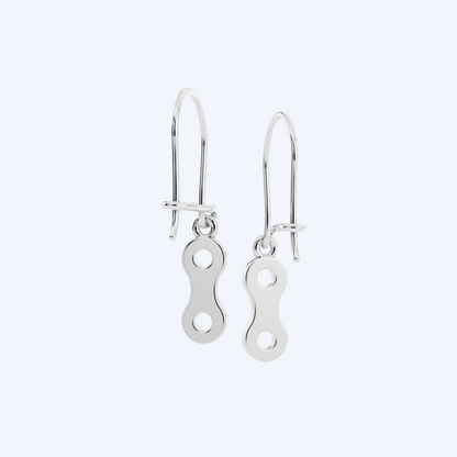 Link Drop Earrings 925 Silver