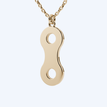 Link Pendant 375 Yellow Gold