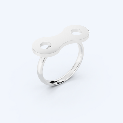 Link Wire Ring 925 Silver
