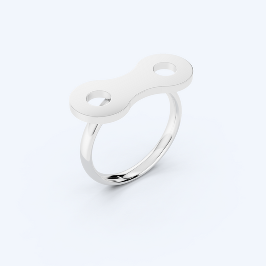 Link Wire Ring 925 Silver