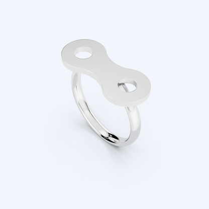 Link Wire Ring 925 Silver