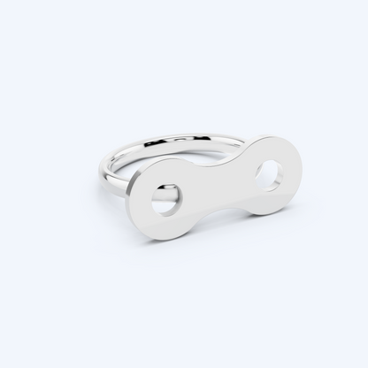 Link Wire Ring 925 Silver