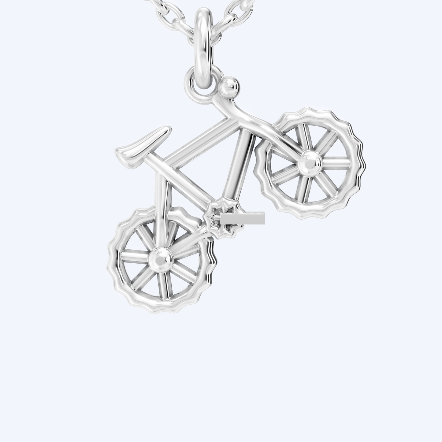 MTB Pendant Necklace 925 Silver