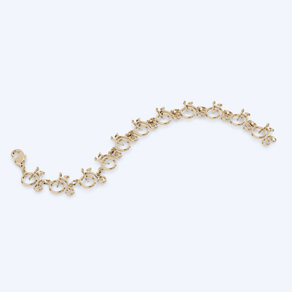 Penny F Bracelet 375 Yellow Gold