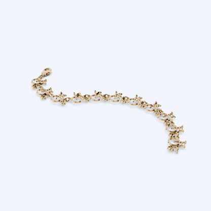 Penny F Bracelet 375 Yellow Gold